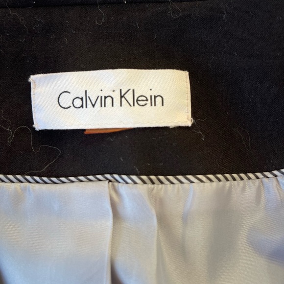 Calvin Klein black button down blazer - Picture 2 of 2